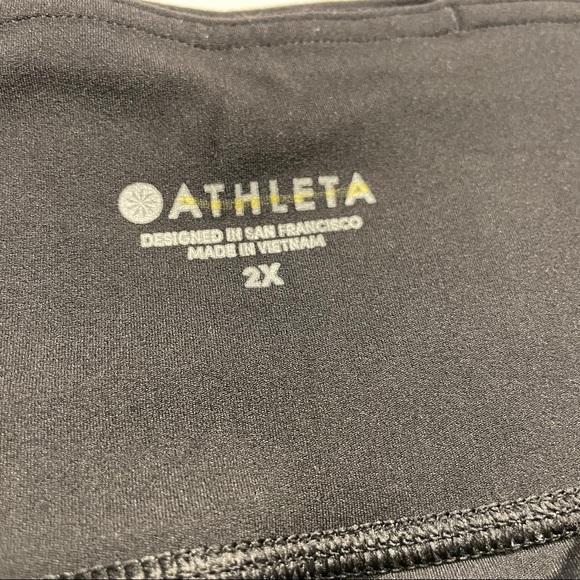 Athleta Leggings Affirmation Mesh 7/8 Tight Black Size 2X - Picture 5 of 9